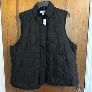NWT: Croft & Barrow XXL Black Vest